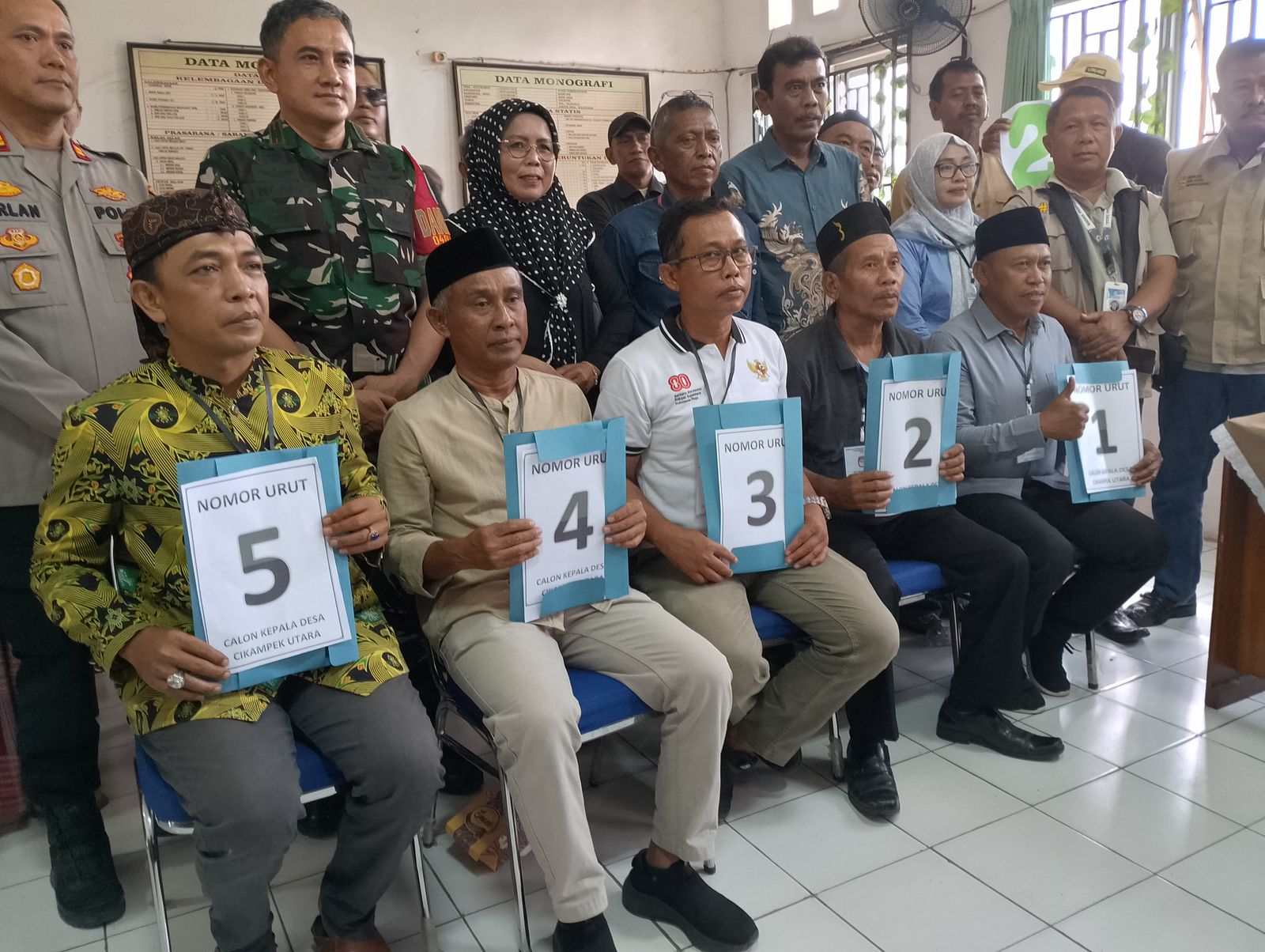 Penetapan Calon dan Pengundian Nomor Urut Calon Kepala Desa Cikampek Utara